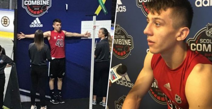 Fehérváry - testy NHL Combine v Buffale