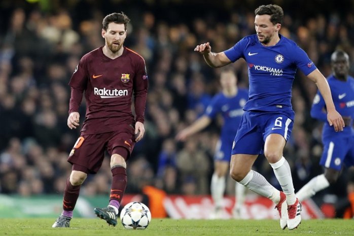 Lionel Messi a Danny Drinkwater