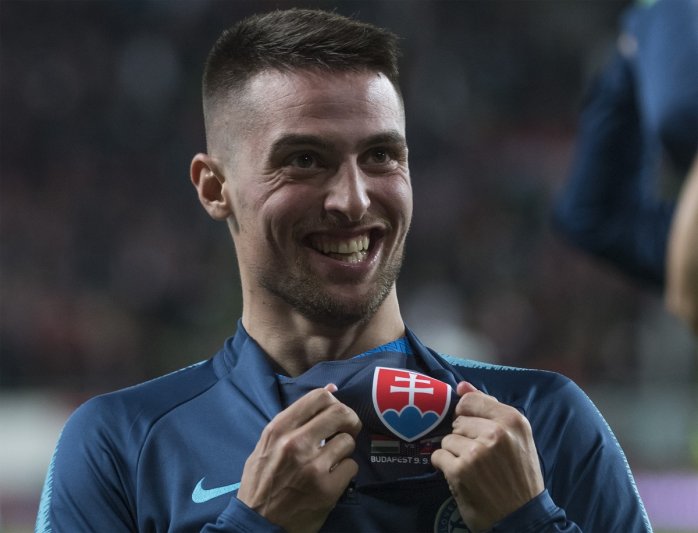 Róbert Mak sa raduje z gólu