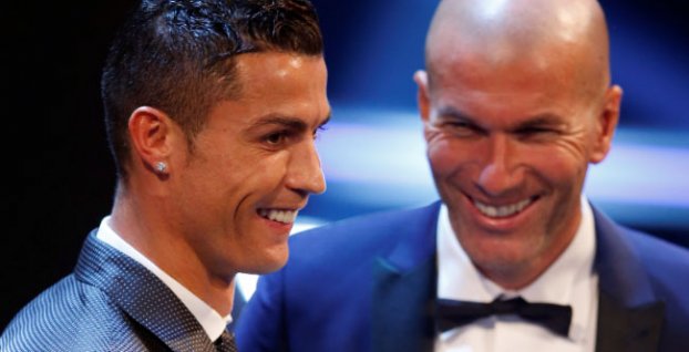 Cristiano Ronaldo a Zinedine Zidane