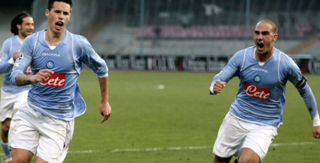 Paolo Cannavaro a Marek Hamšík