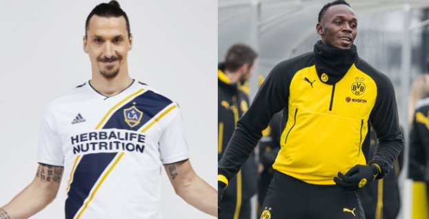 Zlatan Ibrahimovič, Usain Bolt
