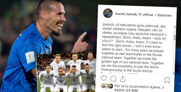 Hamšík - odkaz na Instagrame