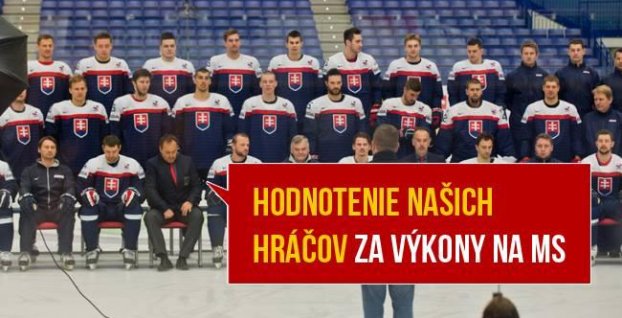 Celkové hodnotenie slovenských hokejistov na MS 2015