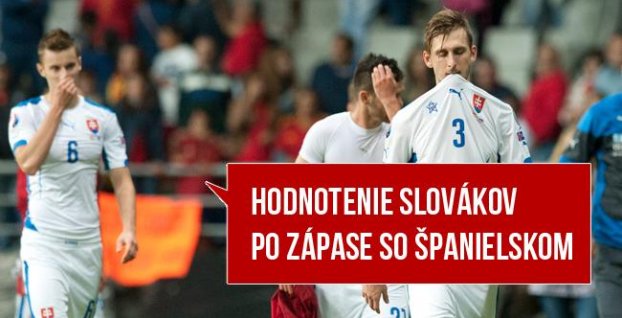 Hodnotenie slovenských hráčov po zápase Španielsko – Slovensko