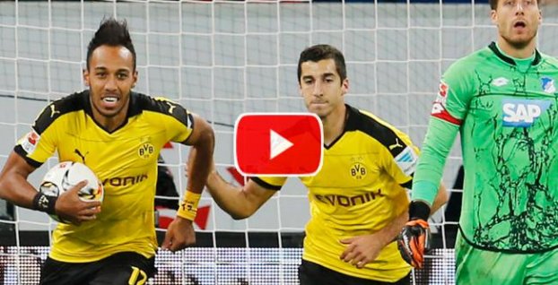 VIDEO: Aubameyang vytvoril bundesligový rekord, Dortmund prvykrát zaváhal