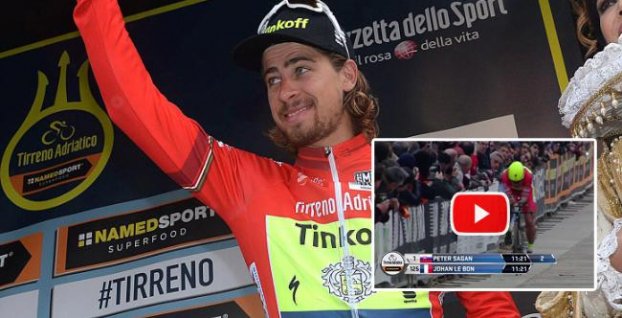 VIDEO: Saganovi chýbala sekunda k celkovému triumfu na Tirreno-Adriatico