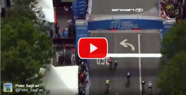 VIDEO: P. Sagan po strhujúcom závere druhý v 7. etape Okolo Kalifornie, opanoval bodovaciu súťaž