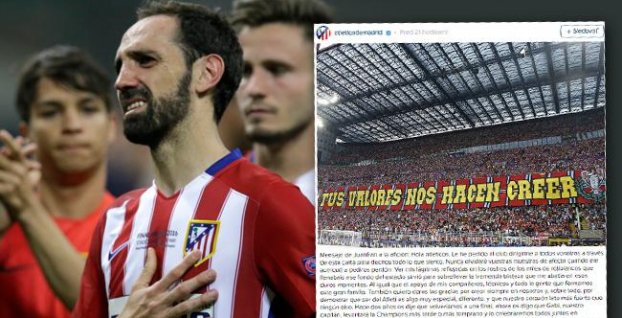 Juanfran poslal fanúšikom Atlética dojímavý list. Prečítajte si ho