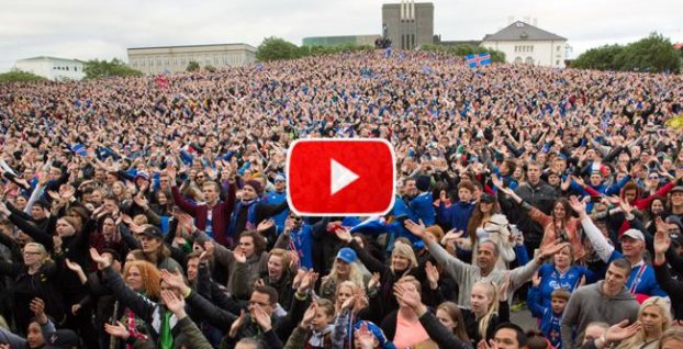 VIDEO: Veľkolepé oslavy v Islande. V Reykjaviku sa spievalo &#039;&#039;We are the champions!&#039;&#039;