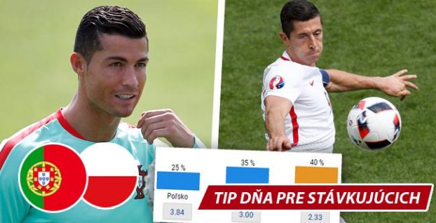 Analýza: Portugalsko - Poľsko alebo súboj Ronaldo vs. Lewandowski. Vyberáme tip s kurzom 2,27