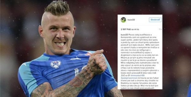 Kucka napísal otvorený status, stojí za Stochom a kritizuje ceny lístkov