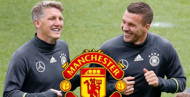 Podolski ostro kritizuje United. Naznačil, kde bude Schweinsteiger pokračovať