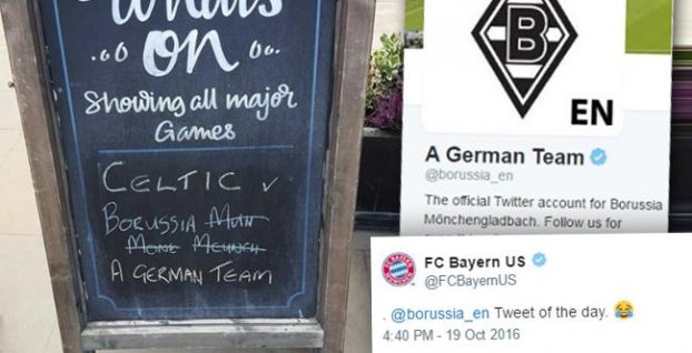 Borussia Monchengladbach zabáva internet. Jej vtipu sa smeje aj Bayern Mníchov