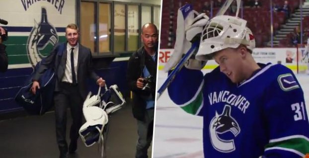 VIDEO: Študent sa zo dňa na deň stal hráčom NHL. Vancouver sa postaral o nevídaný príbeh