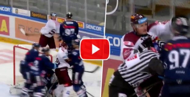 VIDEO: Ružička sa zahnal hokejkou na protihráča. Dostal vysoký dištanc!