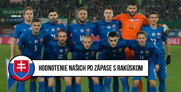 Hodnotenie slovenských hráčov po zápase Rakúsko – Slovensko