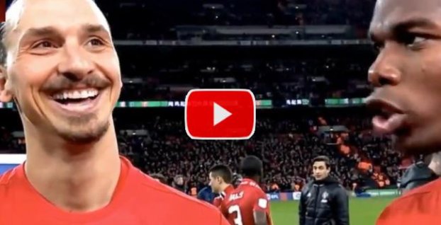 VIDEO: Vtipný rozhovor Ibrahimoviča s Pogbom zabáva fanúšikov Manchestru United