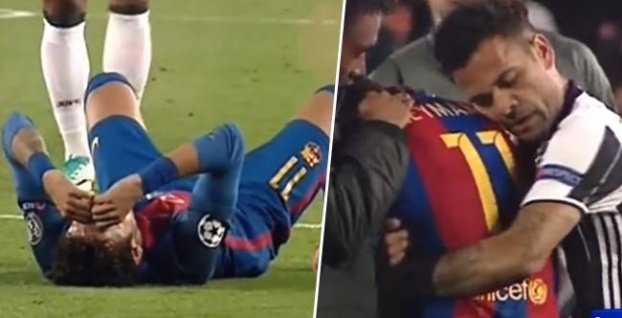 VIDEO: Neymar po zápase plakal. Dani Alves k nemu prišiel, objal ho a povedal mu tieto slová