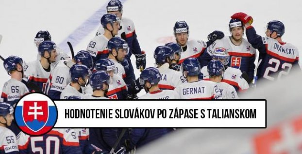 Hodnotenie slovenských hráčov po zápase Slovensko – Taliansko