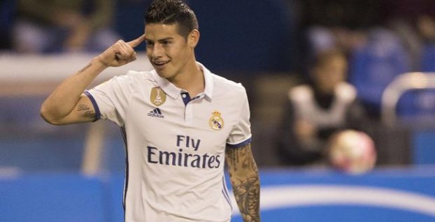 Real ponúkol Jamesa Rodrigueza Manchestru United