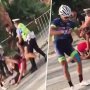 VIDEO: Šialený čínsky cyklista napadol mechanikov konkurencie